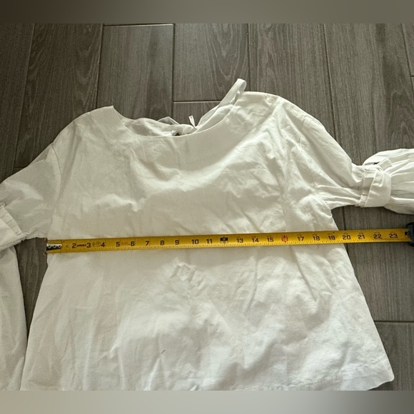 Free People|So obviously yours top, in crisp white•••Bell sleeves,bow details - Picture 15 of 16